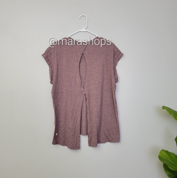 Lululemon Box It Out Short Sleeve Heathered Oxblood - Picture 5 of 5